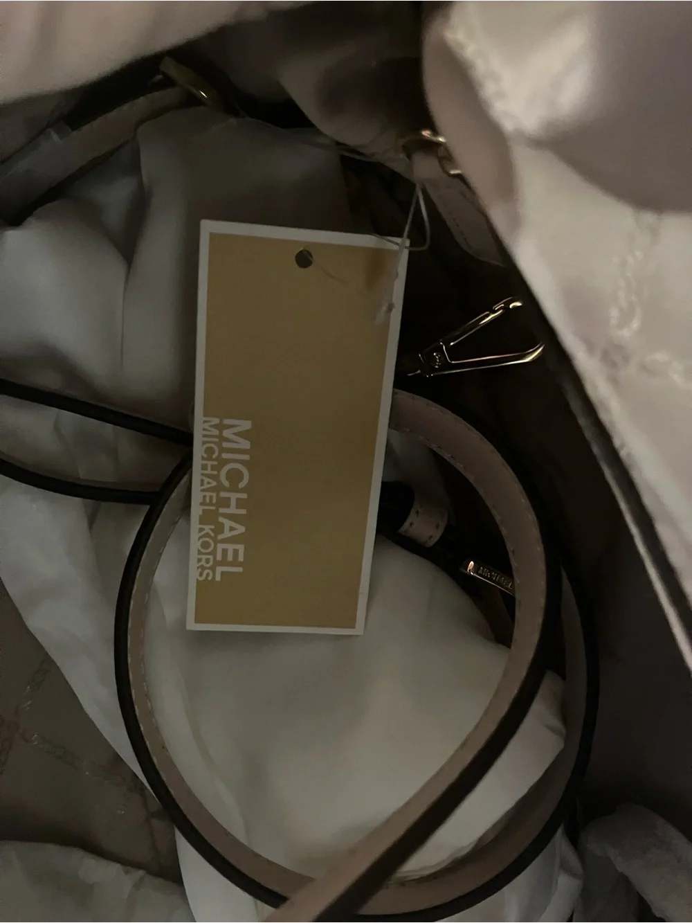 Michael Kors “Beck” Satchel in Soft Pink